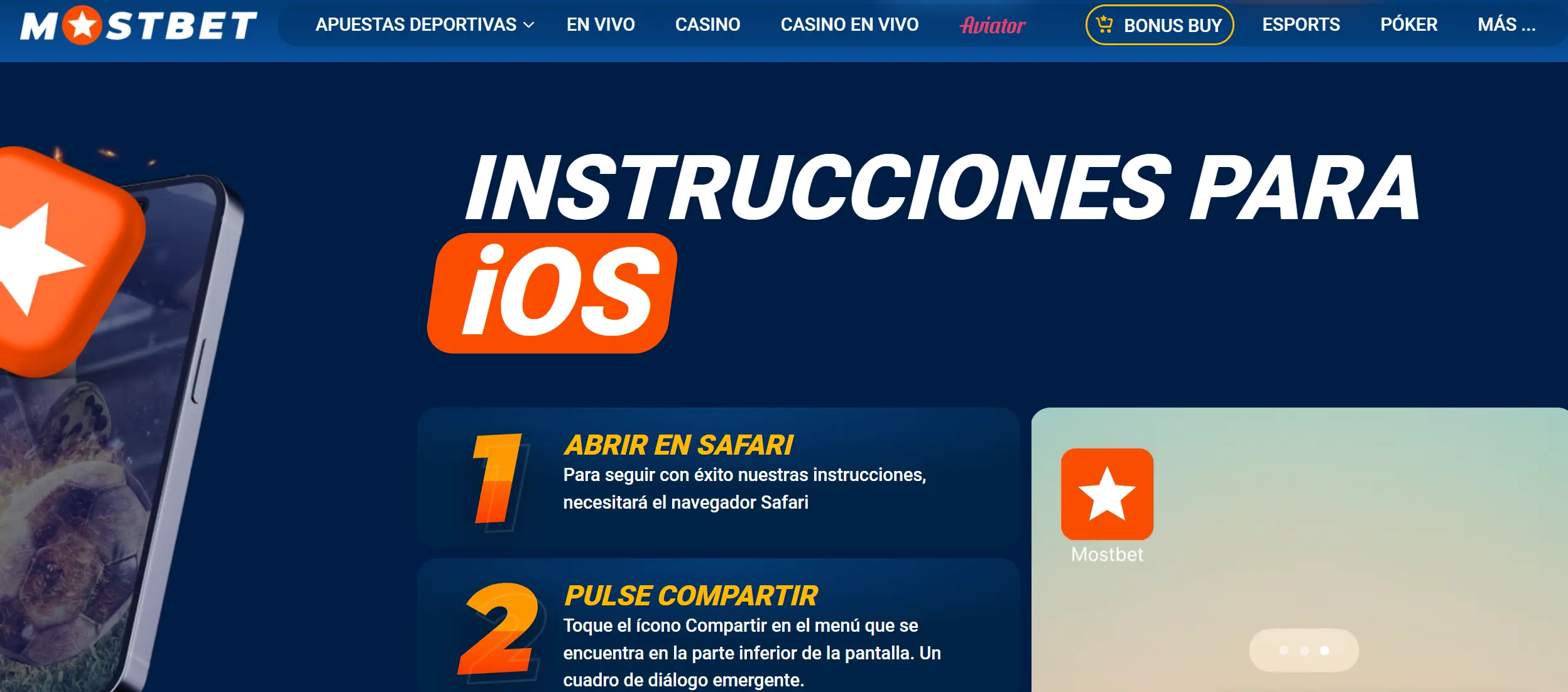 Mostbet iOS