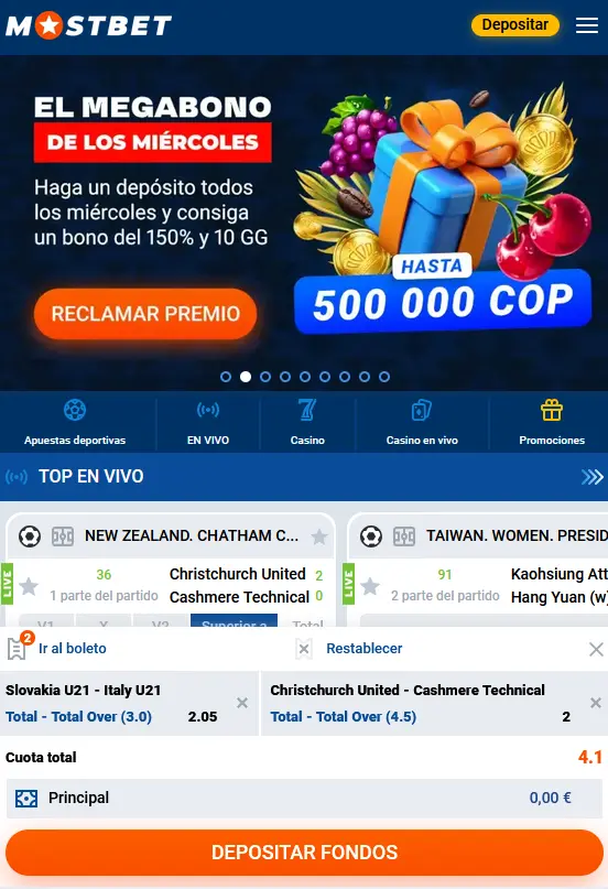 Apuestas deportivas en iPhone y iPad - Mostbet